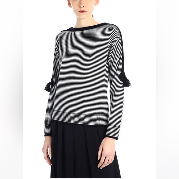 SOLD! on ebay MAX MARA Label-cut Bellico Striped Wool Jumper Sweater Size: s US4 - Picture 6 of 16